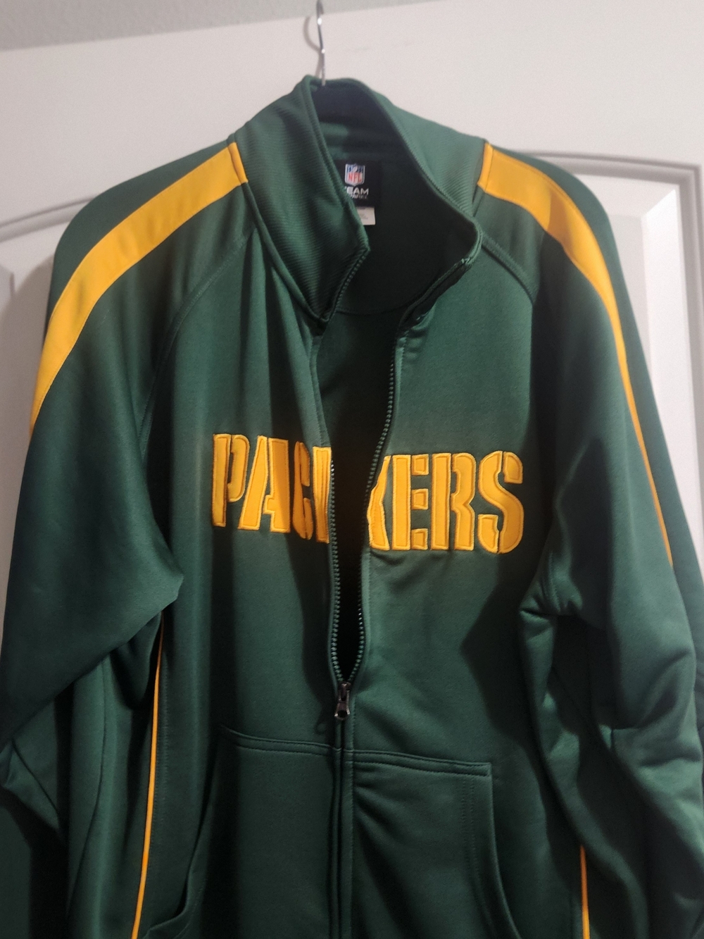 NFL Green and Yellow Packers Full-Zip Performance Jacket